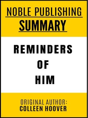 cover image of Summary of Reminders of Him by Colleen Hoover
